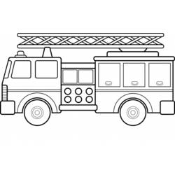 Dibujo para colorear: Firetruck (Transporte) #135778 - Dibujos para Colorear e Imprimir Gratis