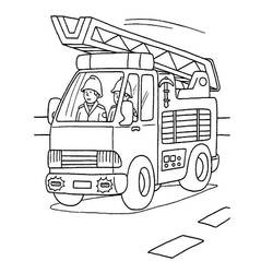 Dibujo para colorear: Firetruck (Transporte) #135781 - Dibujos para Colorear e Imprimir Gratis