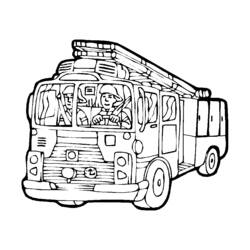 Dibujo para colorear: Firetruck (Transporte) #135782 - Dibujos para Colorear e Imprimir Gratis