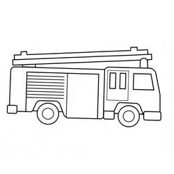 Dibujo para colorear: Firetruck (Transporte) #135783 - Dibujos para Colorear e Imprimir Gratis