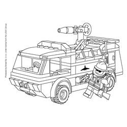 Dibujo para colorear: Firetruck (Transporte) #135785 - Dibujos para Colorear e Imprimir Gratis
