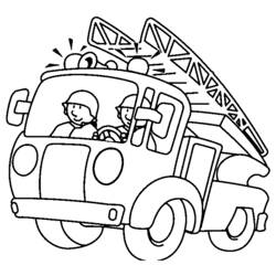 Dibujo para colorear: Firetruck (Transporte) #135786 - Dibujos para Colorear e Imprimir Gratis