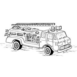 Dibujo para colorear: Firetruck (Transporte) #135789 - Dibujos para Colorear e Imprimir Gratis