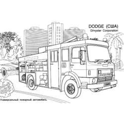 Dibujo para colorear: Firetruck (Transporte) #135793 - Dibujos para Colorear e Imprimir Gratis