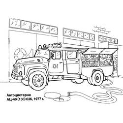 Dibujo para colorear: Firetruck (Transporte) #135795 - Dibujos para Colorear e Imprimir Gratis