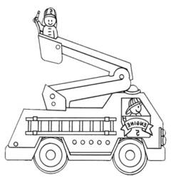 Dibujo para colorear: Firetruck (Transporte) #135796 - Dibujos para Colorear e Imprimir Gratis