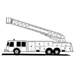 Dibujo para colorear: Firetruck (Transporte) #135799 - Dibujos para Colorear e Imprimir Gratis