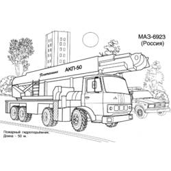 Dibujo para colorear: Firetruck (Transporte) #135809 - Dibujos para Colorear e Imprimir Gratis
