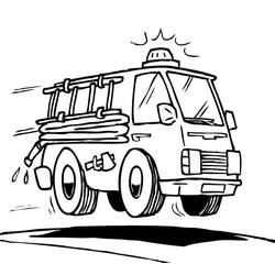 Dibujo para colorear: Firetruck (Transporte) #135823 - Dibujos para Colorear e Imprimir Gratis