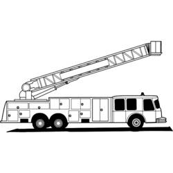 Dibujo para colorear: Firetruck (Transporte) #135852 - Dibujos para Colorear e Imprimir Gratis