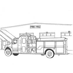 Dibujo para colorear: Firetruck (Transporte) #135871 - Dibujos para Colorear e Imprimir Gratis