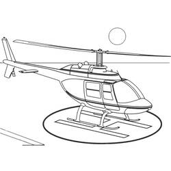 Dibujo para colorear: Helicopter (Transporte) #136031 - Dibujos para Colorear e Imprimir Gratis