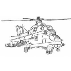 Dibujo para colorear: Helicopter (Transporte) #136037 - Dibujos para Colorear e Imprimir Gratis