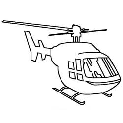 Dibujo para colorear: Helicopter (Transporte) #136042 - Dibujos para Colorear e Imprimir Gratis