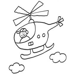 Dibujo para colorear: Helicopter (Transporte) #136044 - Dibujos para Colorear e Imprimir Gratis
