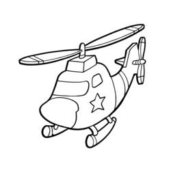 Dibujo para colorear: Helicopter (Transporte) #136063 - Dibujos para Colorear e Imprimir Gratis