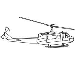 Dibujo para colorear: Helicopter (Transporte) #136064 - Dibujos para Colorear e Imprimir Gratis