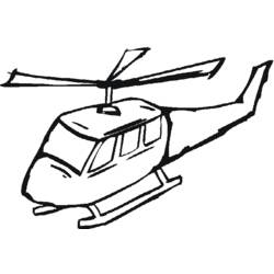 Dibujo para colorear: Helicopter (Transporte) #136160 - Dibujos para Colorear e Imprimir Gratis