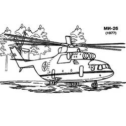 Dibujo para colorear: Helicopter (Transporte) #136229 - Dibujos para Colorear e Imprimir Gratis