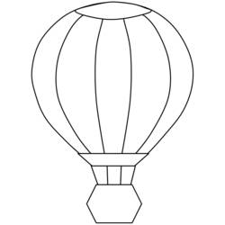 Dibujo para colorear: Hot air balloon (Transporte) #134581 - Dibujos para Colorear e Imprimir Gratis