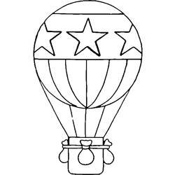 Dibujo para colorear: Hot air balloon (Transporte) #134596 - Dibujos para Colorear e Imprimir Gratis