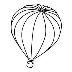 Dibujo para colorear: Hot air balloon (Transporte) #134636 - Dibujos para Colorear e Imprimir Gratis