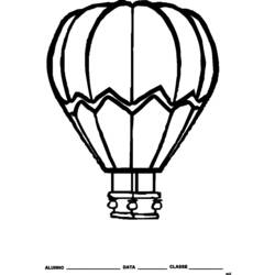 Dibujo para colorear: Hot air balloon (Transporte) #134637 - Dibujos para Colorear e Imprimir Gratis
