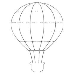 Dibujo para colorear: Hot air balloon (Transporte) #134649 - Dibujos para Colorear e Imprimir Gratis