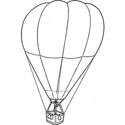 Dibujo para colorear: Hot air balloon (Transporte) #134655 - Dibujos para Colorear e Imprimir Gratis