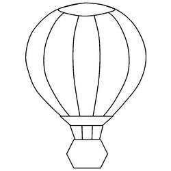 Dibujo para colorear: Hot air balloon (Transporte) #134669 - Dibujos para Colorear e Imprimir Gratis