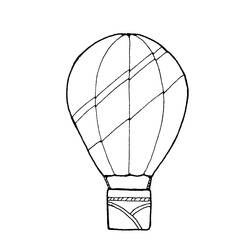 Dibujo para colorear: Hot air balloon (Transporte) #134678 - Dibujos para Colorear e Imprimir Gratis