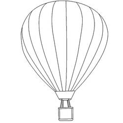 Dibujo para colorear: Hot air balloon (Transporte) #134684 - Dibujos para Colorear e Imprimir Gratis