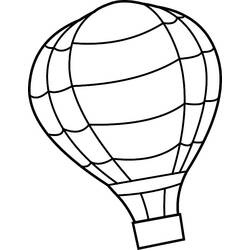 Dibujo para colorear: Hot air balloon (Transporte) #134688 - Dibujos para Colorear e Imprimir Gratis