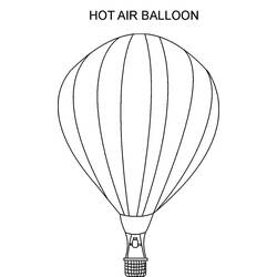 Dibujo para colorear: Hot air balloon (Transporte) #134723 - Dibujos para Colorear e Imprimir Gratis
