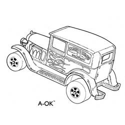 Dibujo para colorear: Hot wheels (Transporte) #145875 - Dibujos para Colorear e Imprimir Gratis