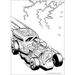 Dibujo para colorear: Hot wheels (Transporte) #145878 - Dibujos para Colorear e Imprimir Gratis