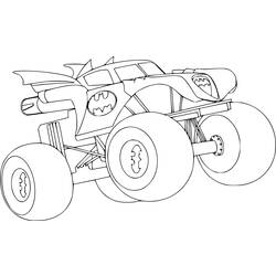Dibujo para colorear: Monster Truck (Transporte) #141305 - Dibujos para Colorear e Imprimir Gratis