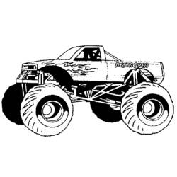 Dibujo para colorear: Monster Truck (Transporte) #141313 - Dibujos para Colorear e Imprimir Gratis