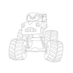 Dibujo para colorear: Monster Truck (Transporte) #141335 - Dibujos para Colorear e Imprimir Gratis