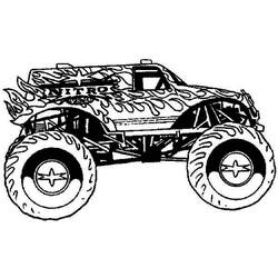 Dibujo para colorear: Monster Truck (Transporte) #141342 - Dibujos para Colorear e Imprimir Gratis