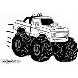 Dibujo para colorear: Monster Truck (Transporte) #141346 - Dibujos para Colorear e Imprimir Gratis