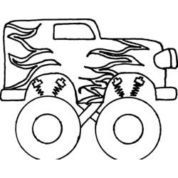 Dibujo para colorear: Monster Truck (Transporte) #141363 - Dibujos para Colorear e Imprimir Gratis