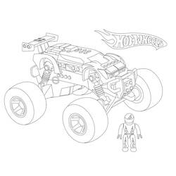 Dibujo para colorear: Monster Truck (Transporte) #141364 - Dibujos para Colorear e Imprimir Gratis