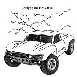 Dibujo para colorear: Monster Truck (Transporte) #141365 - Dibujos para Colorear e Imprimir Gratis