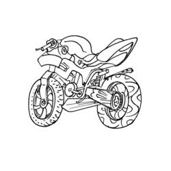 Dibujo para colorear: Motocross (Transporte) #136502 - Dibujos para Colorear e Imprimir Gratis