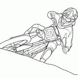 Dibujo para colorear: Motocross (Transporte) #136511 - Dibujos para Colorear e Imprimir Gratis
