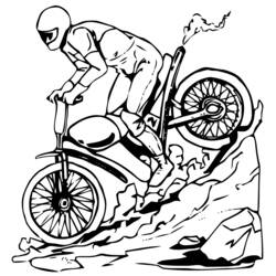 Dibujo para colorear: Motocross (Transporte) #136512 - Dibujos para Colorear e Imprimir Gratis