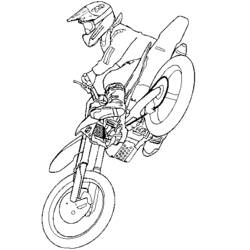 Dibujo para colorear: Motocross (Transporte) #136515 - Dibujos para Colorear e Imprimir Gratis