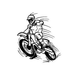 Dibujo para colorear: Motocross (Transporte) #136516 - Dibujos para Colorear e Imprimir Gratis