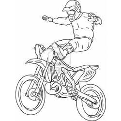 Dibujo para colorear: Motocross (Transporte) #136517 - Dibujos para Colorear e Imprimir Gratis